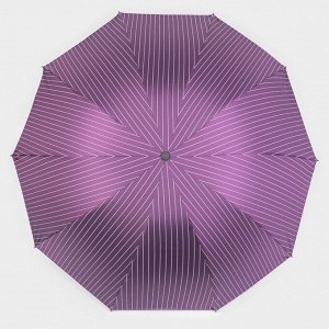 Зонт механический «Полоса», эпонж, 4 сложения, 10 спиц, R = 53 см, цвет МИКС