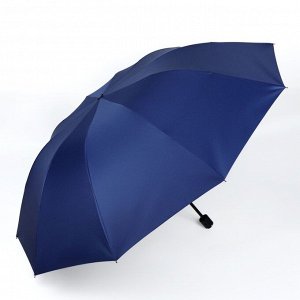Зонт механический «Однотон», сатин, 4 сложения, 10 спиц, R = 62 см, цвет МИКС