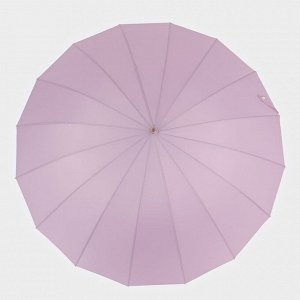 Зонт - трость полуавтоматический «Однотон», эпонж, 16 спиц, R = 53 см, цвет МИКС