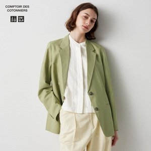 UNIQLO - пиджак из смесового льна - 51 GREEN