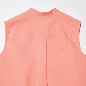 UNIQLO - блузка из смесового льна без рукавов - 01 OFF WHITE