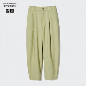 UNIQLO - зауженные брюки из смесового льна - 51 GREEN