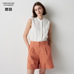 UNIQLO - стильные удлиненные шорты - 26 ORANGE