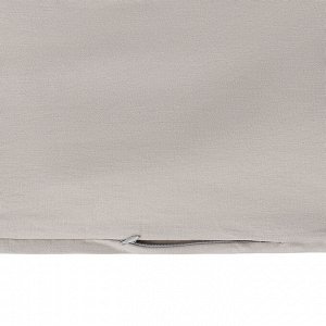 Комплект постельного белья изо льна и хлопка серо-бежевого цвета из коллекции Essential, 150х200 см