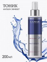 Тоник увлажняющий с гиалуроновой и молочной кислотами MULTI EFFECT, 200 мл Lamar Professional