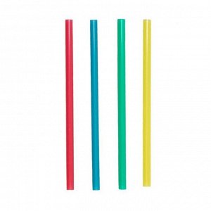 Трубочки мини цветные в мягкой упаковке d=0,5 см 12,5 см, 400шт