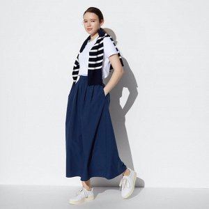 UNIQLO - стильная пышная удлиненная юбка - 68 BLUE