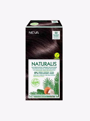 Крем-краска для волос Naturalis Vegan № 5.0 "Интенсивный светло-коричневый", без аммиака