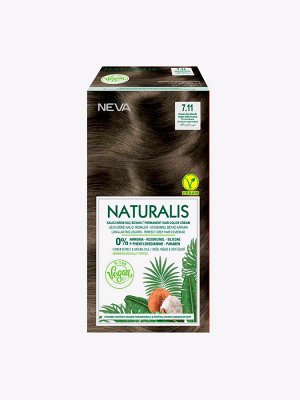 Крем-краска для волос Naturalis Vegan № 7.11 "Интенсивный пепельно-коричневый", без аммиака