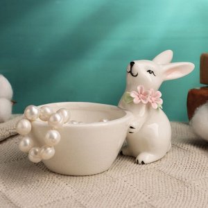 Подставка для мелочей TAKE IT EASY «Нежный кролик», 8x8x13 см, МИКС