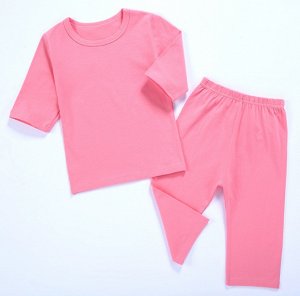 Пижама детская с рукавами 1/2 и укороченными штанами цвет: КРАСНЫЙ
