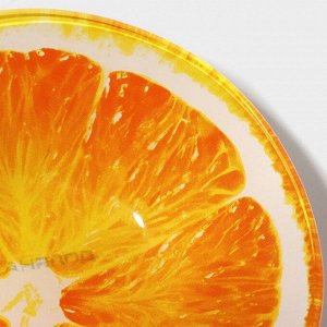 Салатник стеклянный Доляна «Апельсин», 150 мл, 12x2,5 см