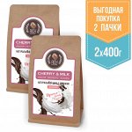 Кофе натуральный со сливками и молоком для кружки &quot;Вишня со сливками&quot;Cherry &amp; milk coffee, 2х400 г