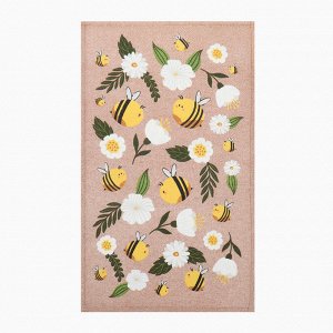 Набор кухонных полотенец Доляна Bee and bunny 2 шт., 28?46 см, рогожка, 100% хлопок, 160 г/м?