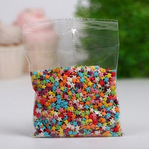 Новогодняя посыпка кондитерская "Звёзды", ассорти, 50 г