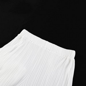 Женский костюм: топ с открытой спиной + брюки, цвет белый