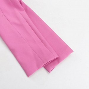 Женское платье-пиджак, со съемной юбкой, цвет розовый