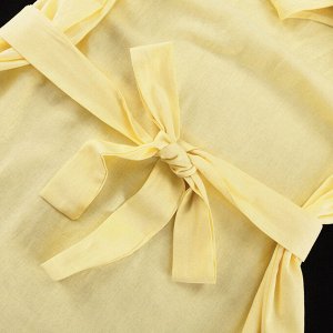 Женский комплект: длинный сарафан + кардиган, цвет желтый