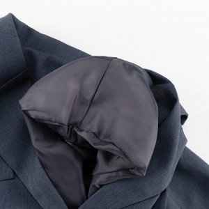 Женский костюм "двойка": пиджак приталенный + брюки, цвет серый