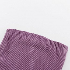 Женский костюм: топ с открытой спиной + брюки, цвет фиолетовый