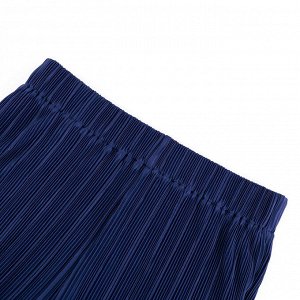 Женский костюм: кофта + брюки, плиссированный, цвет синий