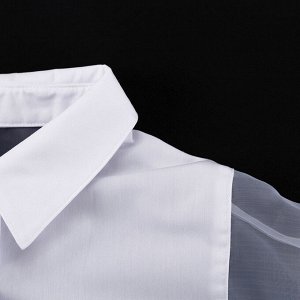 Женская рубашка прозрачная, цвет белый
