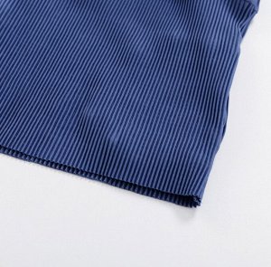 Женский костюм: кофта + топ + брюки, цвет синий