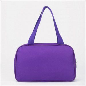 Сумка для обуви на молнии, наружный карман, TEXTURA, цвет сиреневый/фиолетовый