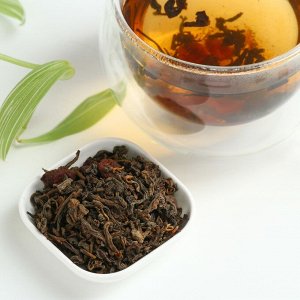 Чай Шу Пуэр с вишней, тонизирует и способствует похудению, 50 г.