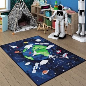 Коврик CONFETTI KIDS из 1 шт 133х190см RUGS SPACETIME  (синий) 1/8