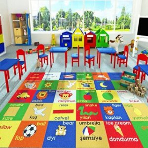 Коврик CONFETTI KIDS из 1 шт 133х190см RUGS STUDY-TIME  (синй)