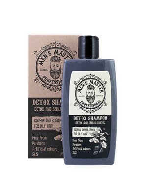 Детокс шампунь для мужчин уголь и репей MEN’S MASTER Luxor Professional 260 мл