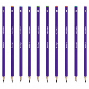 Набор карандашей ч/г Berlingo ""Sketch Pencil"" 10шт., 3H-3B, заточен., картон. упаковка, европодвес