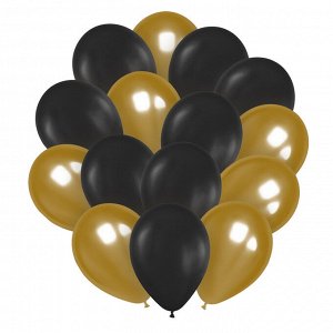 Набор воздушных шаров 25 шт., М12/30см, MESHU ""Gold""