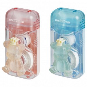 Корректирующая лента MESHU ""Bear queen"", 6мм*5м, блистер, европодвес, ассорти