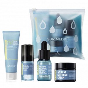 Neogen SUR.MEDIC +AzuleneTrial Kit Успокаивающий travel-набор с азуленом (4 предмета)