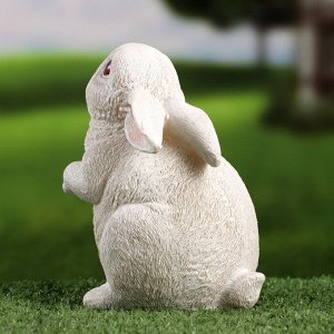 Садовая фигура "Заяц" белый, 11х11х18см