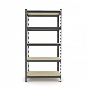 Стеллаж металлический для склада Everest Lite-50, 5 полок, 180x90x40 см, тёмно-серый