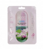 Jigott Ампульная тканевая маска с экстрактом лотоса Lotus Real Ampoule Mask, 27мл