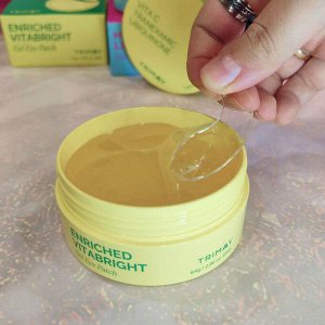 Осветляющие патчи с витамином С, транексамовой кислотой и коэнзимом Q10 Trimay Enriched Vitabright Gel Eye Patch