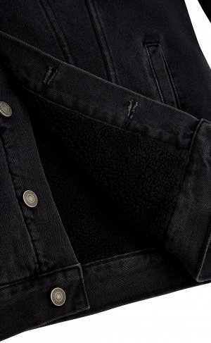 FINE JOYCE Куртка мужская джинсовая утепленная F021-1370-01W retro black