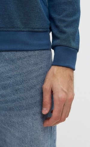 Поло мужское длинный рукав F411-07-9136 jeans