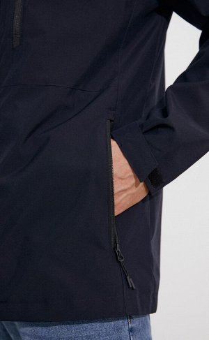 FINE JOYCE Ветровка мужская с несъемным регулируемым капюшоном F311-1331 тёмно-синяя