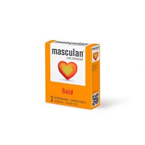 Презервативы Маскулан/Masculan 5 ультра голд золотые N3