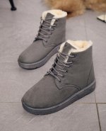 Ботинки женские серые