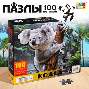 Фигурный пазл «Милая коала», 100 деталей