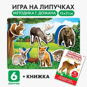 Игра на липучках «Изучаем мир лесных животных», методика Домана