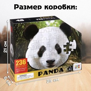 Фигурный пазл «Большая панда», 236 деталей