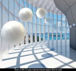 Фотообои Шары в фантастической террасе