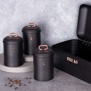 Хлебница+3 контейнера BERLINGERHAUS Black Rose